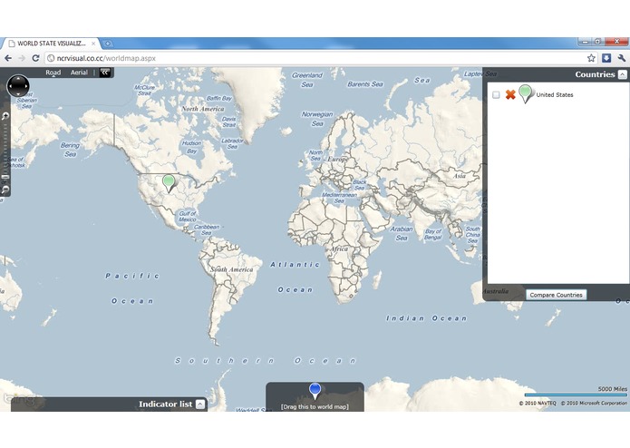 World data visualization system – screenshot 2