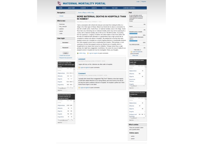 Maternal Mortality Portal (www.maternalmortalityportal.org) – screenshot 4