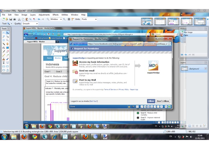 Support MDGs – screenshot 4