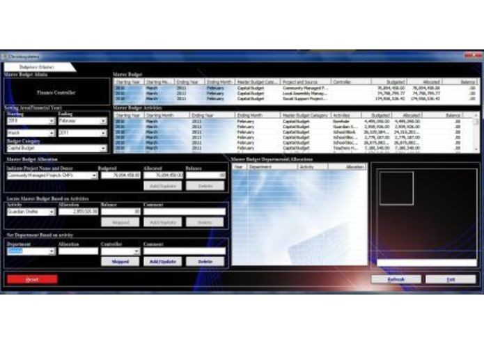 Budget and Finance Monitoring System – screenshot 5