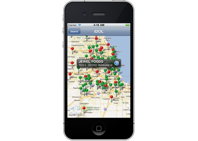 iDOL iPhone app – screenshot 2
