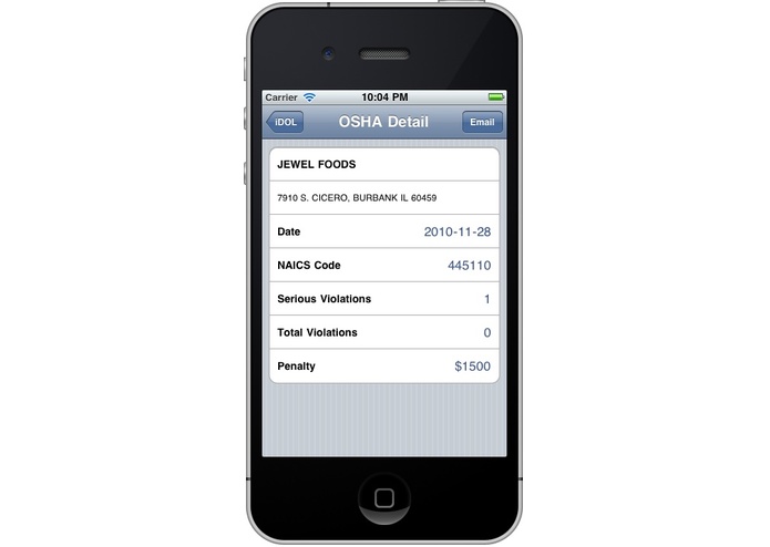 iDOL iPhone app – screenshot 3