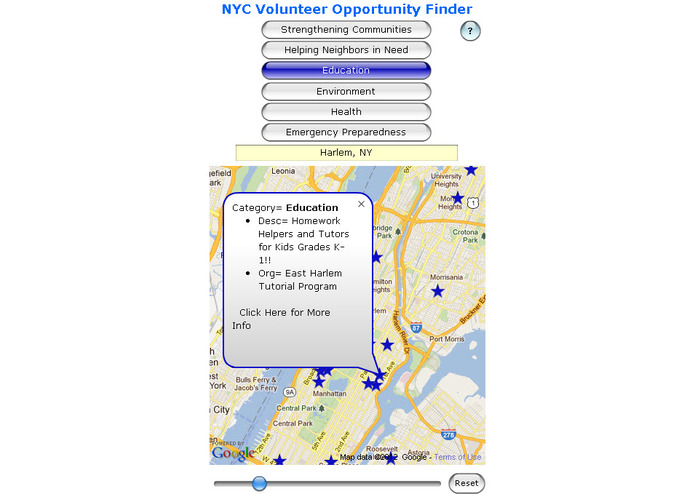 NYC Volunteer Opportunities Finder App – screenshot 5