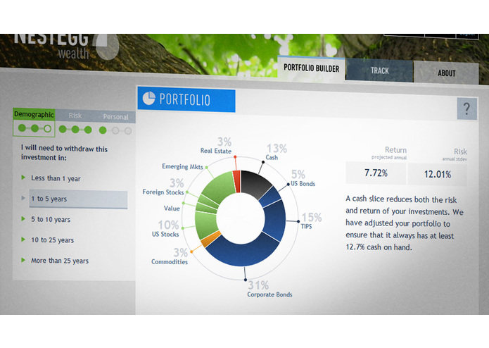NestEgg Portfolio Builder – screenshot 1