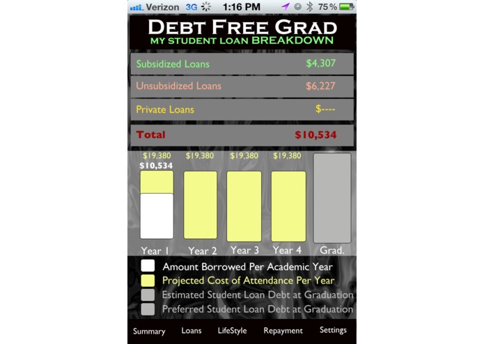 Debt Free Graduate – screenshot 2