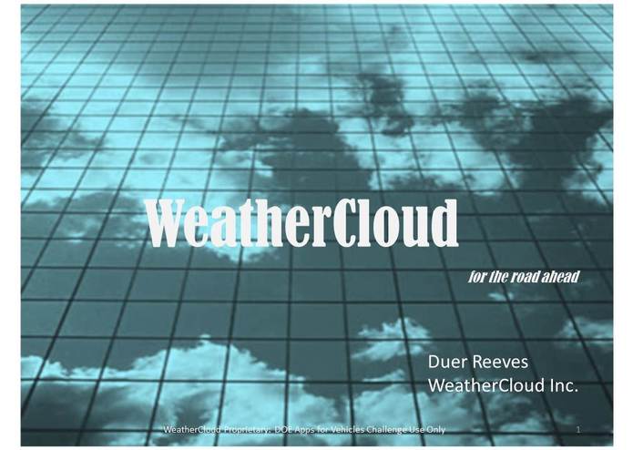 WeatherCloud – screenshot 1
