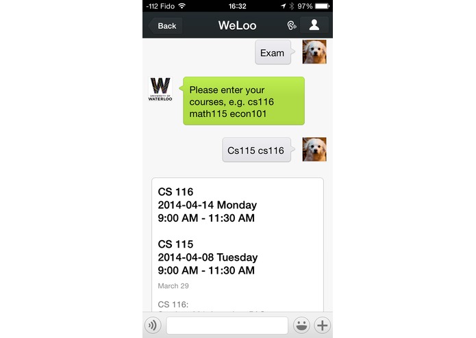 Weloo - The most powerful AI on Wechat (For UW students) – screenshot 1