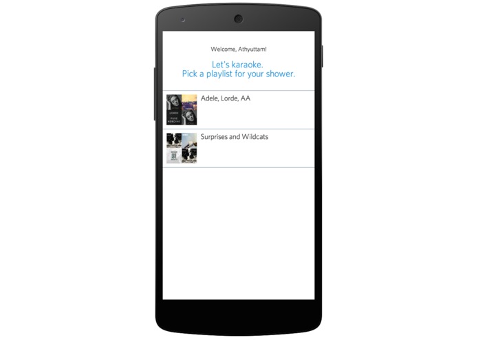 ShowerBuddy - Voice-controlled Music Player in the Shower – screenshot 2