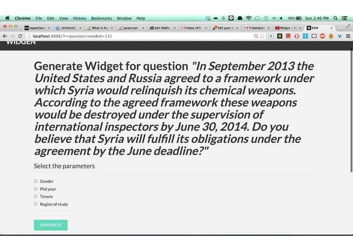Widgen – screenshot 2