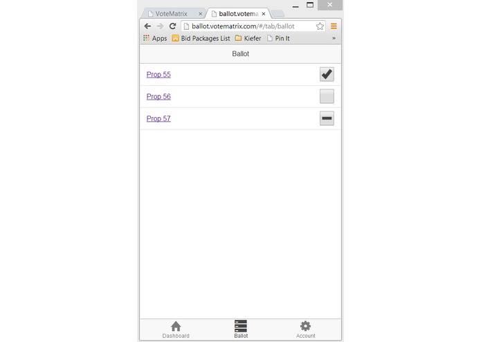 MyBallot - VoteMatrix – screenshot 1