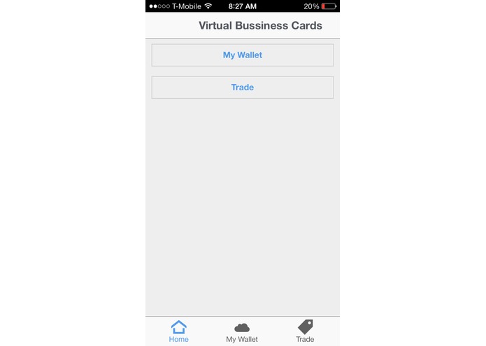 Virtual Business Cards – screenshot 1