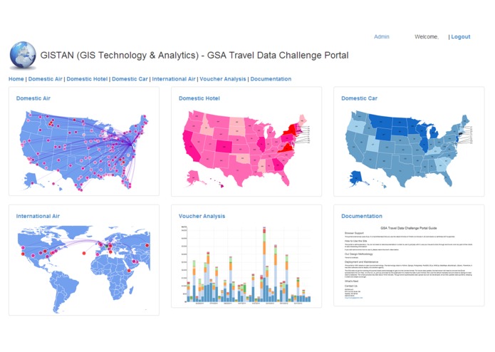 GISTAN (GIS Technology & Analytics) - GSA Travel Data Challenge Portal – screenshot 1