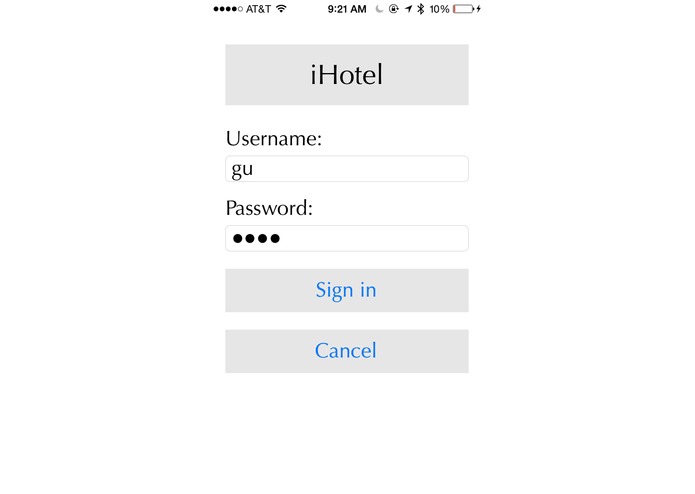 iHotel – screenshot 1