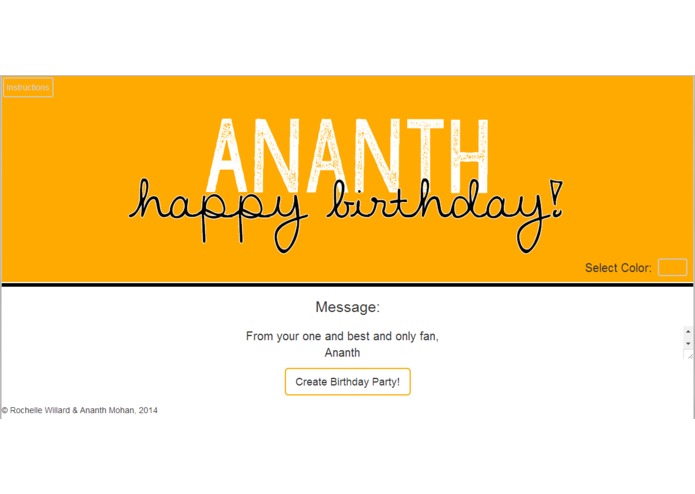 Birthday Pages – screenshot 1