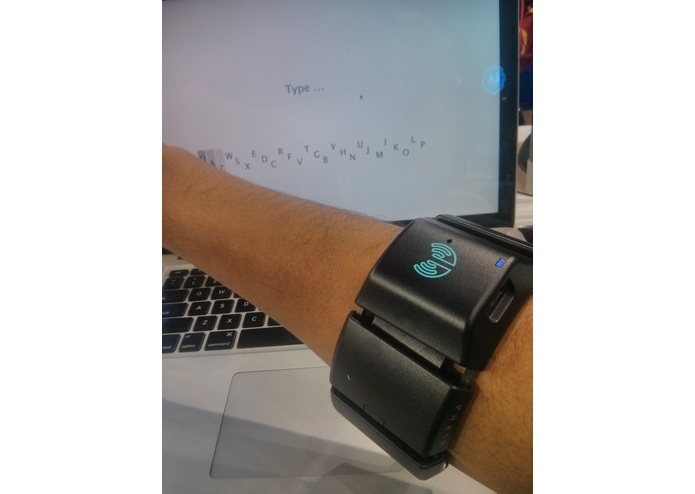 Myo + Minuum (Typing with an EMG/IMU wearable!) – screenshot 1