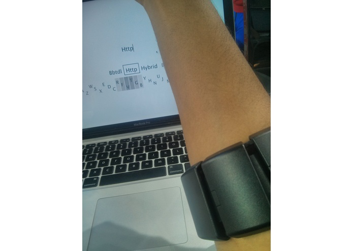 Myo + Minuum (Typing with an EMG/IMU wearable!) – screenshot 2