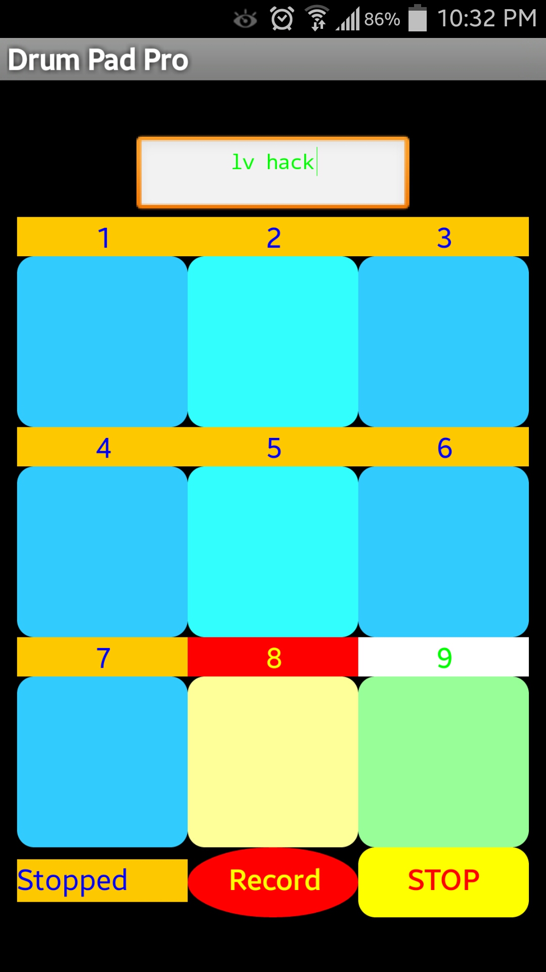 Pads layout. Pads layout