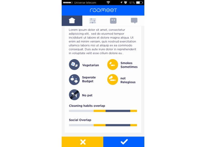 Roomeet – screenshot 1