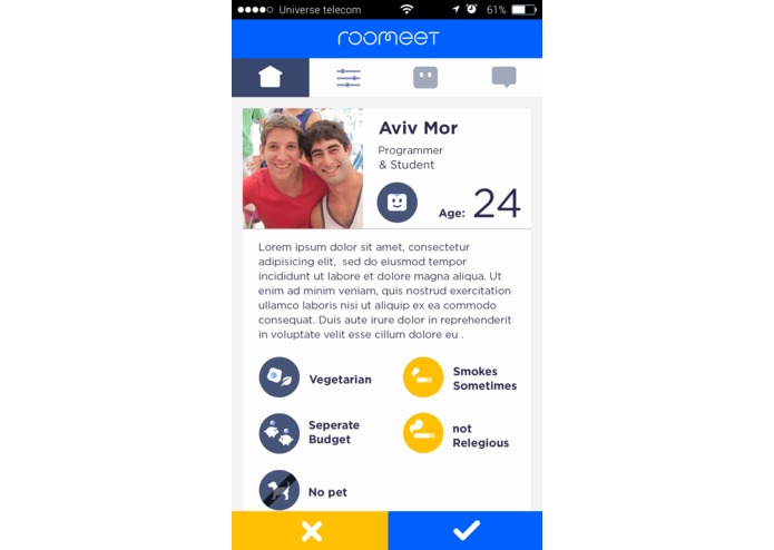 Roomeet – screenshot 3