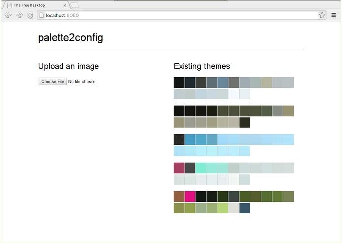 palette2config – screenshot 1
