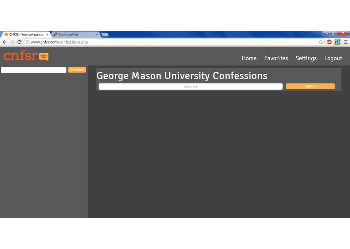 CNFSR - The College Confessions Website – screenshot 3