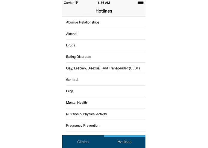 Teen Health Resource App – screenshot 3