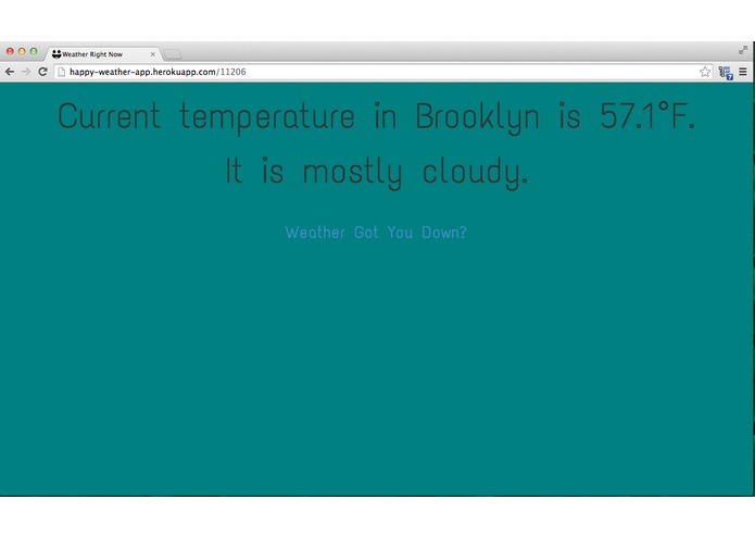 Happy Weather App – screenshot 2