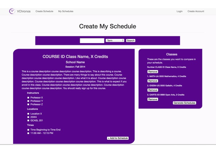 VChronos – screenshot 2