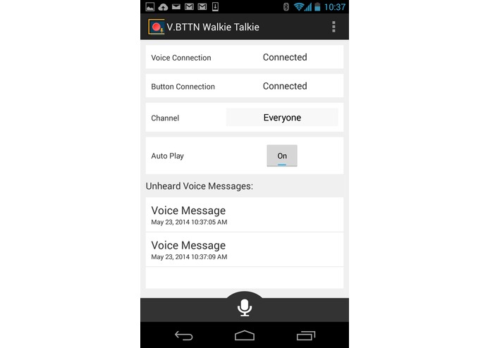 V.BTTN Walkie Talkie – screenshot 1