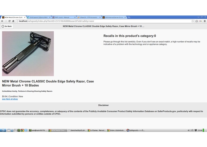 SafeGoods EBAY Item Checker – screenshot 2