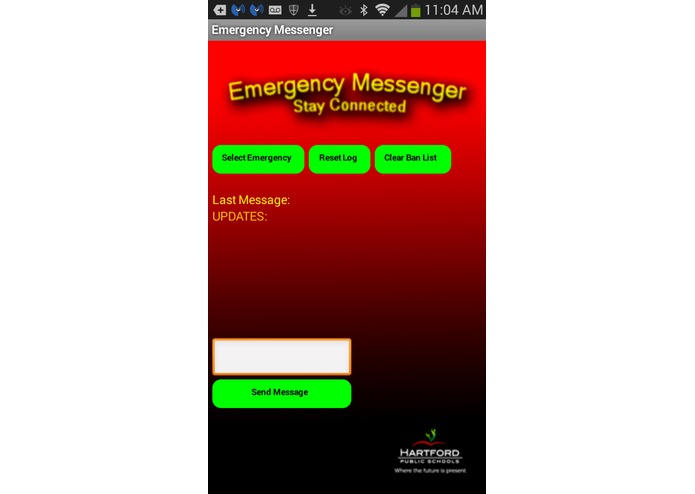 Emergency Messenger App – screenshot 2