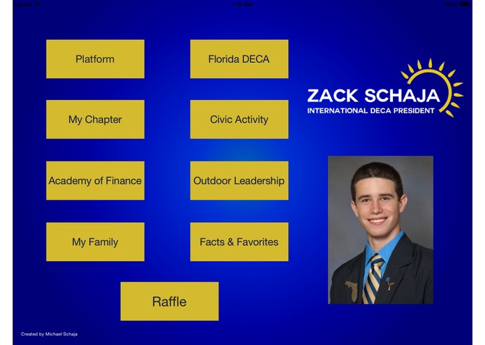 Zack Schaja Campaign - Interactive Brochure – screenshot 1