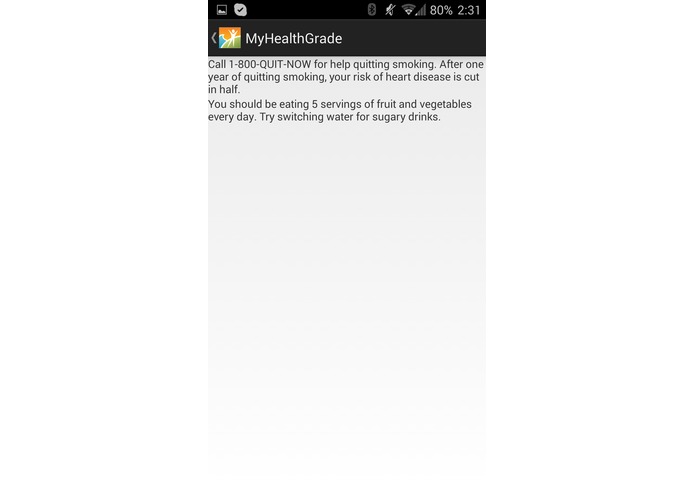 MyHealthGrade – screenshot 1