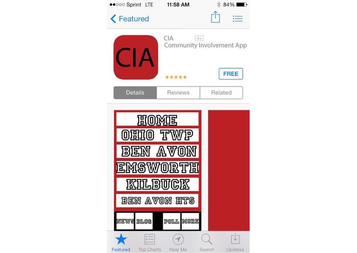 The Community Involvement App (The C.I.A. App) – screenshot 1