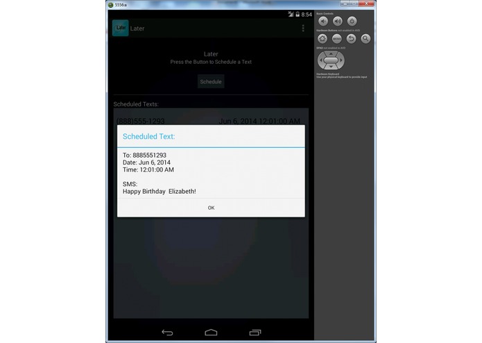 Later – screenshot 1