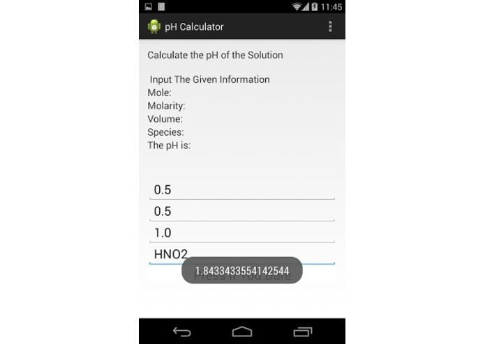 pH Calculator – screenshot 3
