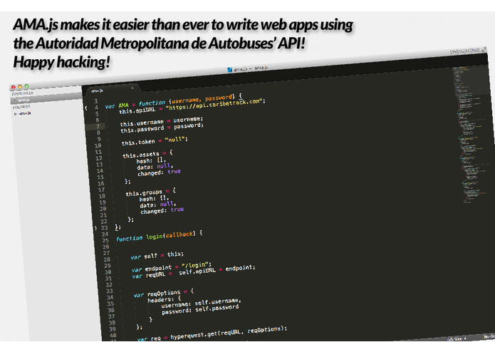 AMA.js – screenshot 1