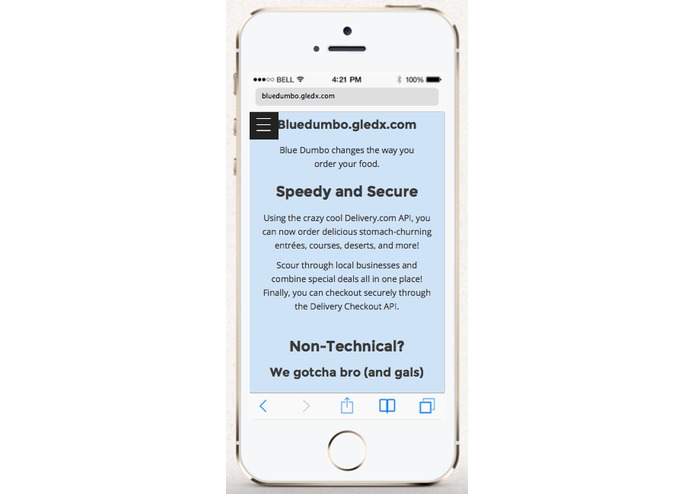 Bluedumbo Food Ordering – screenshot 1