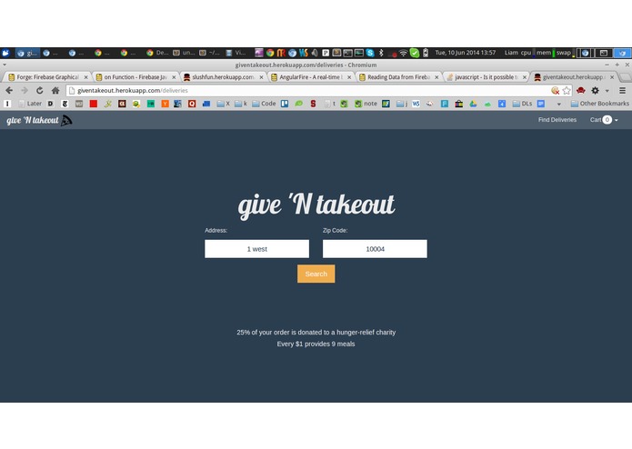 giveNTakeout – screenshot 1