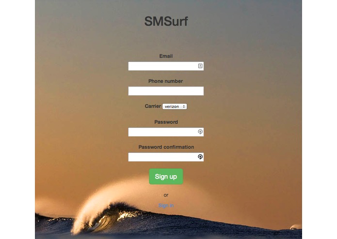smsurf – screenshot 1
