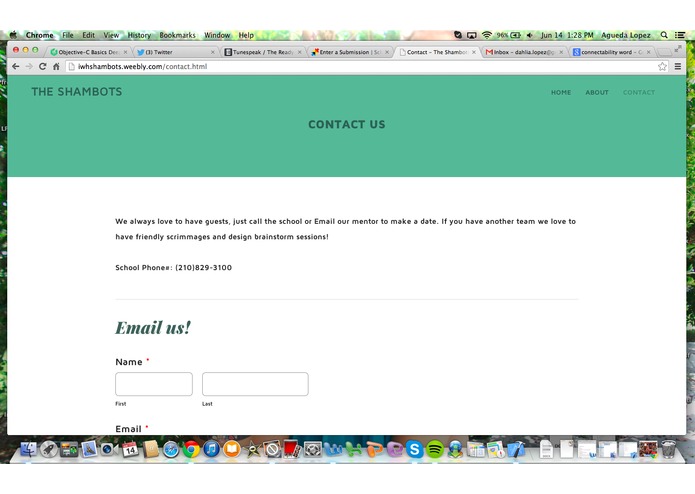 Shambot Website – screenshot 3