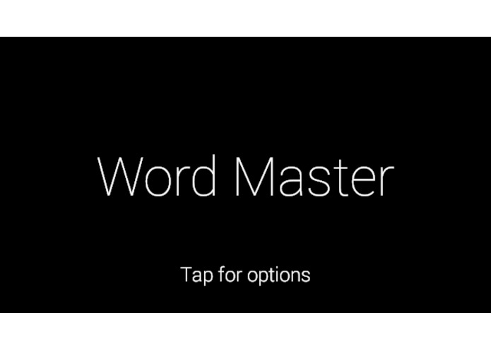 Word Master (Google Glass Spelling Bee Tool) – screenshot 1