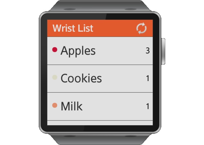 Wrist List – screenshot 1