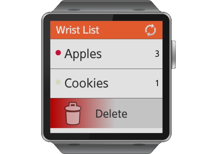 Wrist List – screenshot 2