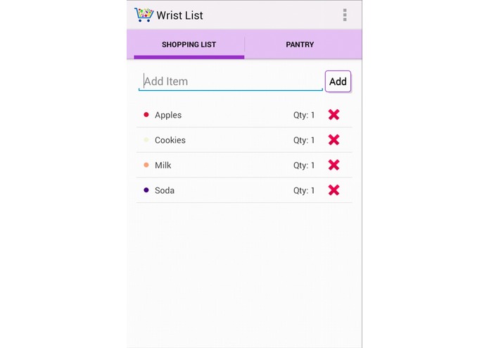 Wrist List – screenshot 3