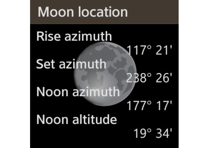 Moon Calculator – screenshot 2