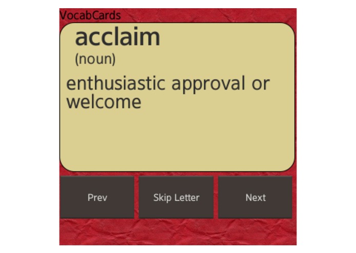 VocabCards – screenshot 1