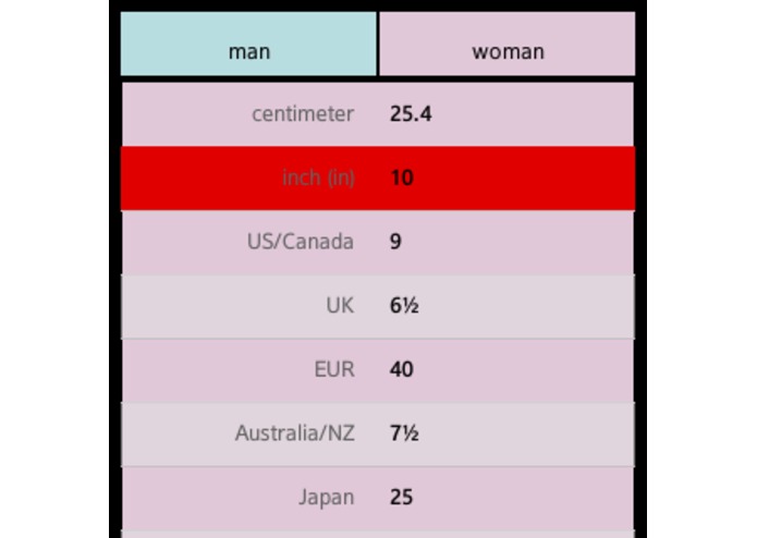 Shoe Size Convertor  – screenshot 4