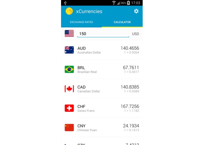 xCurrencies – screenshot 4
