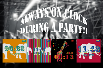 Animal Party Clock